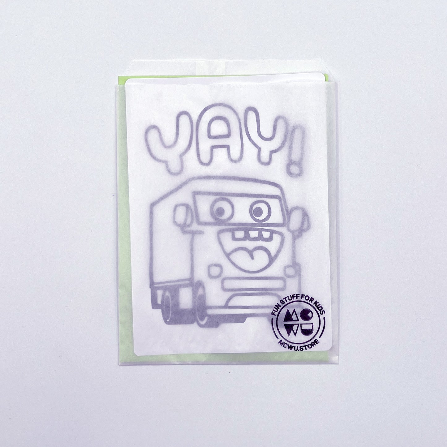 "Yay! Happy Explorer" Coloring Postcard