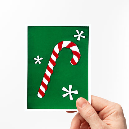 Candy Cane Forest Card