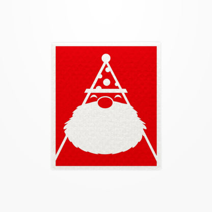 Santa's Jolly Cap Dishcloth