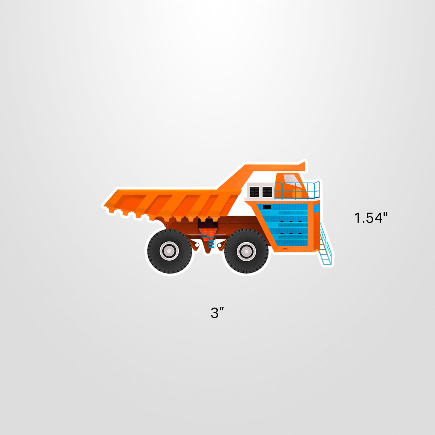 Dump Truck Vinyl Sticker