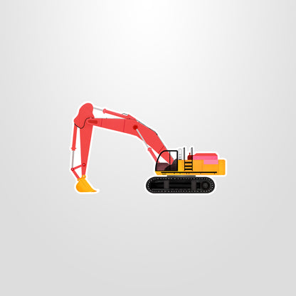 Excavator Vinyl Sticker