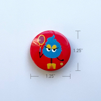 Frostine, Ice Cream Creature Pinback Button