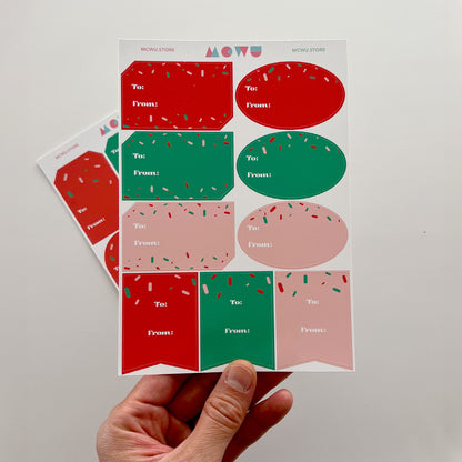 Sweet Sprinkle Holiday Tags