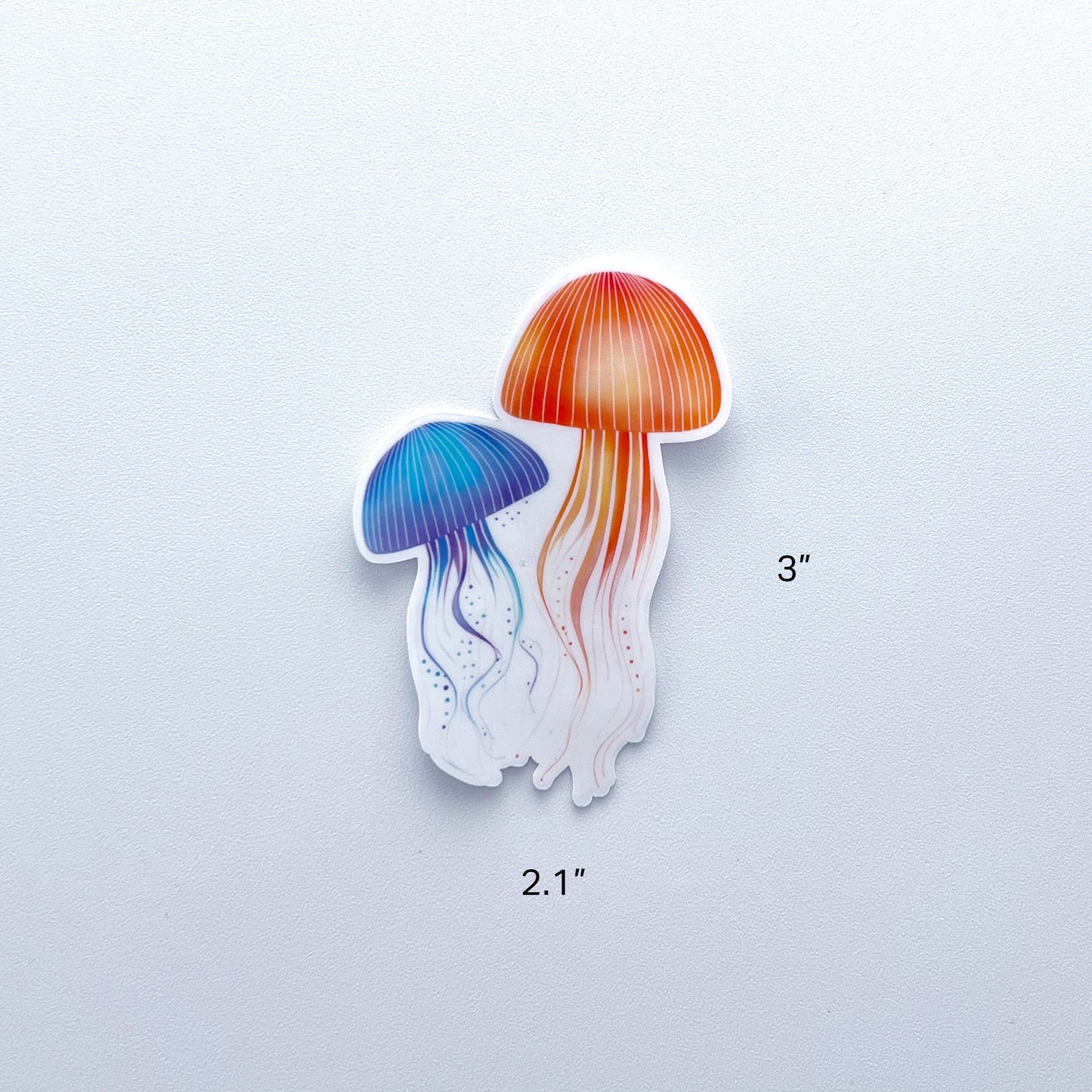 Ombre Oceanauts Clear Jellyfish Sticker