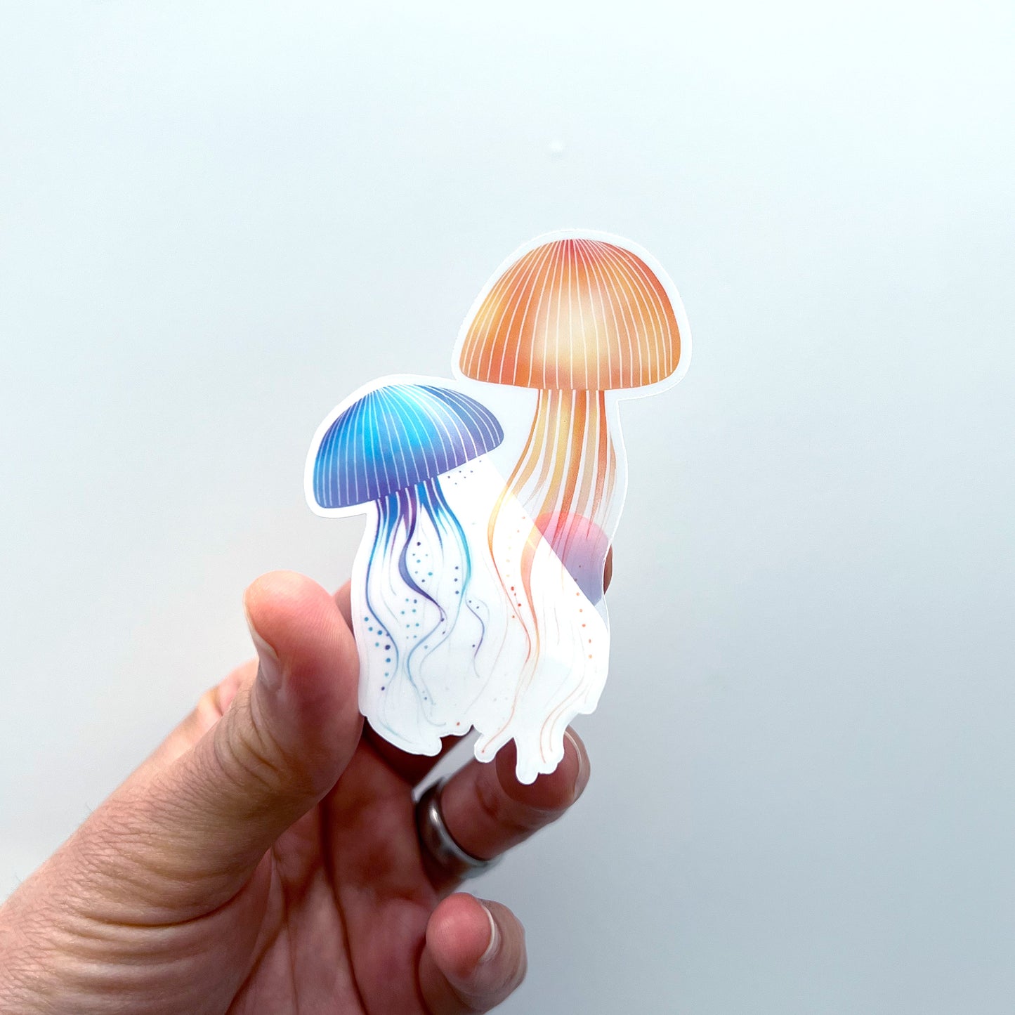 Ombre Oceanauts Clear Jellyfish Sticker