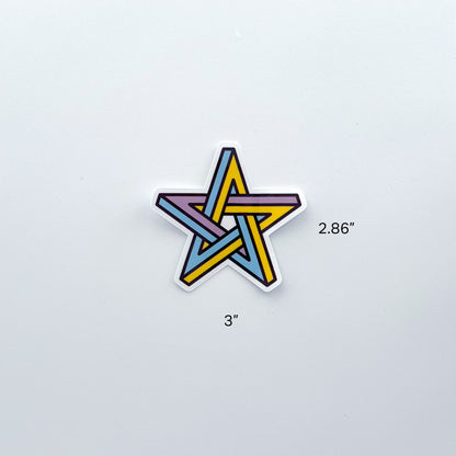 Astral Star Clear Sticker