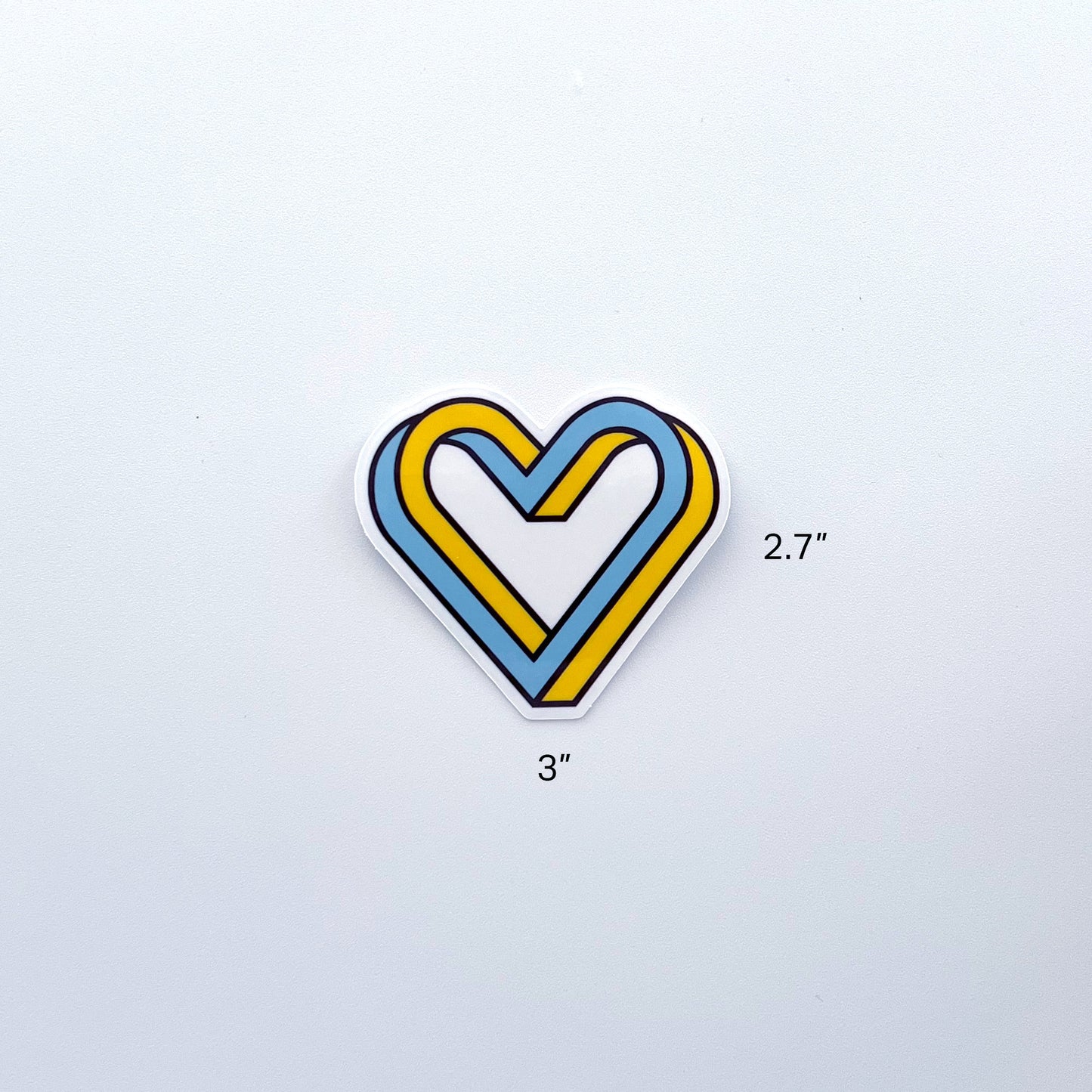 Heartbeat Clear Sticker