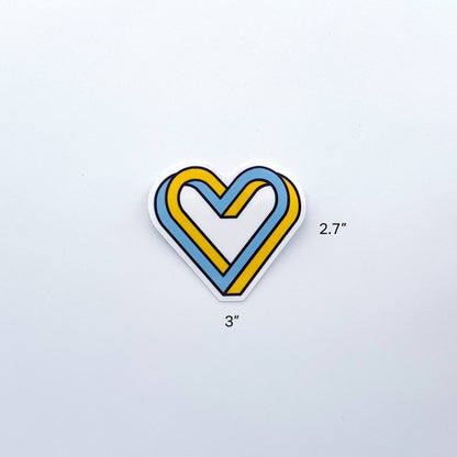 Heartbeat Clear Sticker