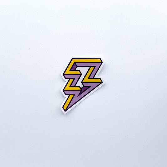 Zip Zap Clear Sticker