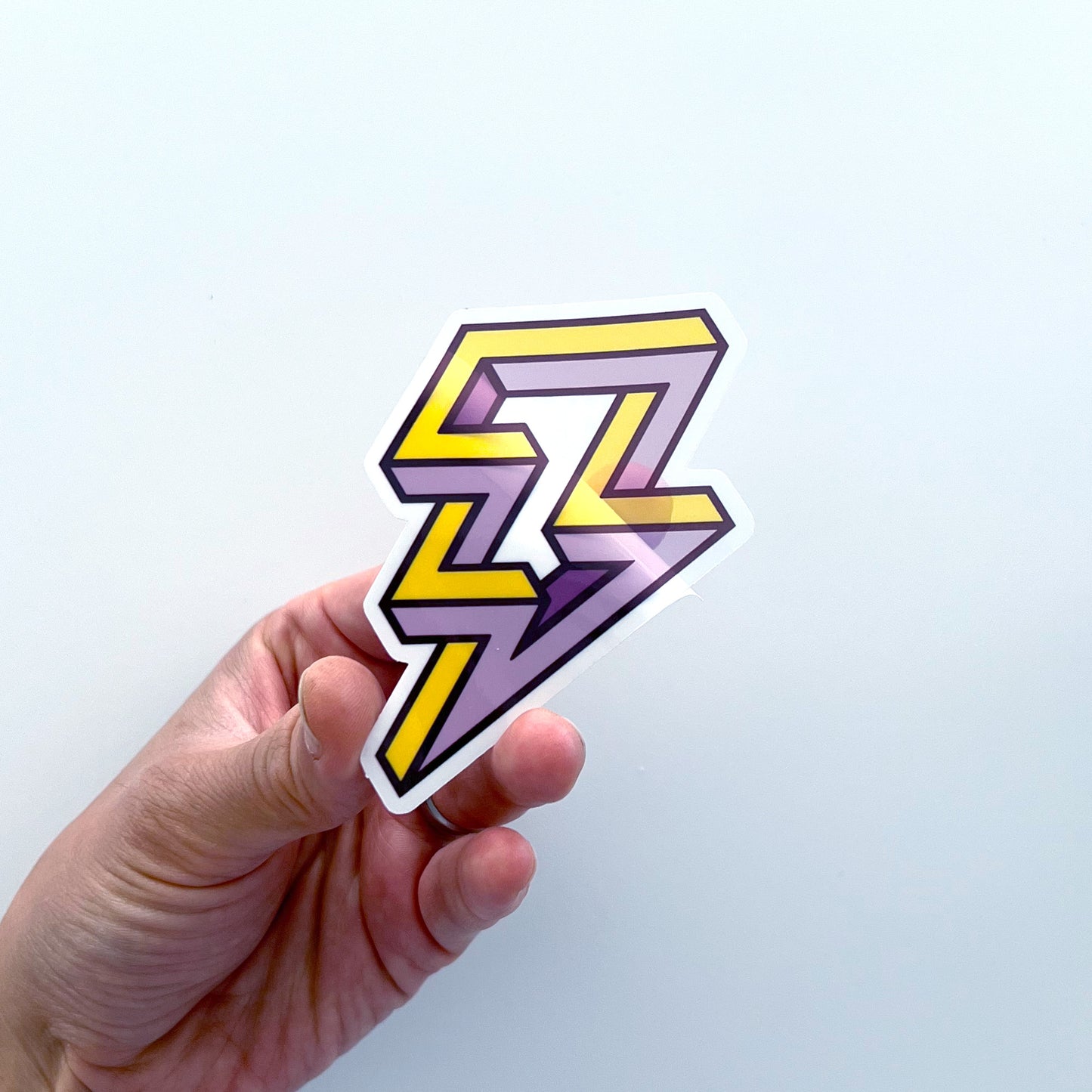 Zip Zap Clear Sticker