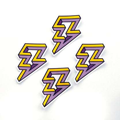 Zip Zap Clear Sticker