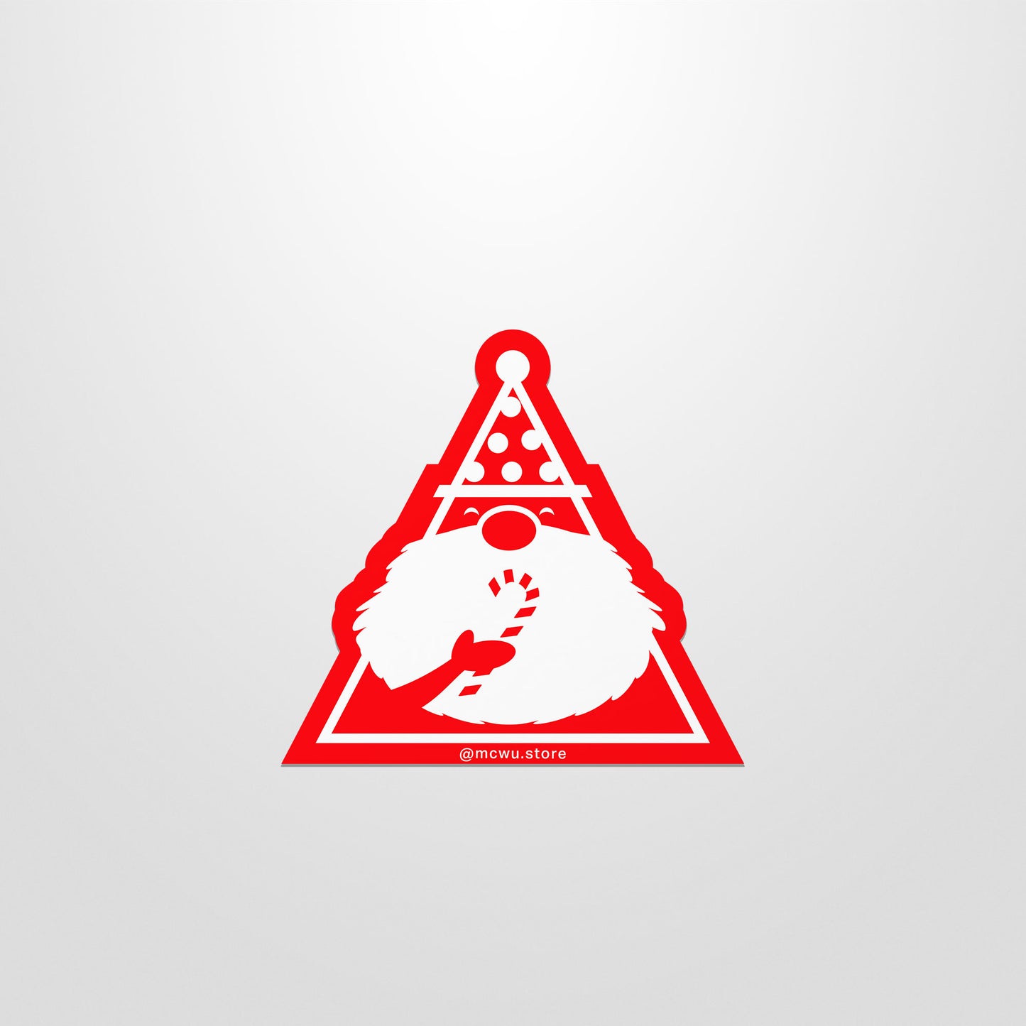 Merry Munching Santa Sticker