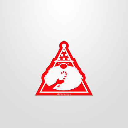 Merry Munching Santa Sticker