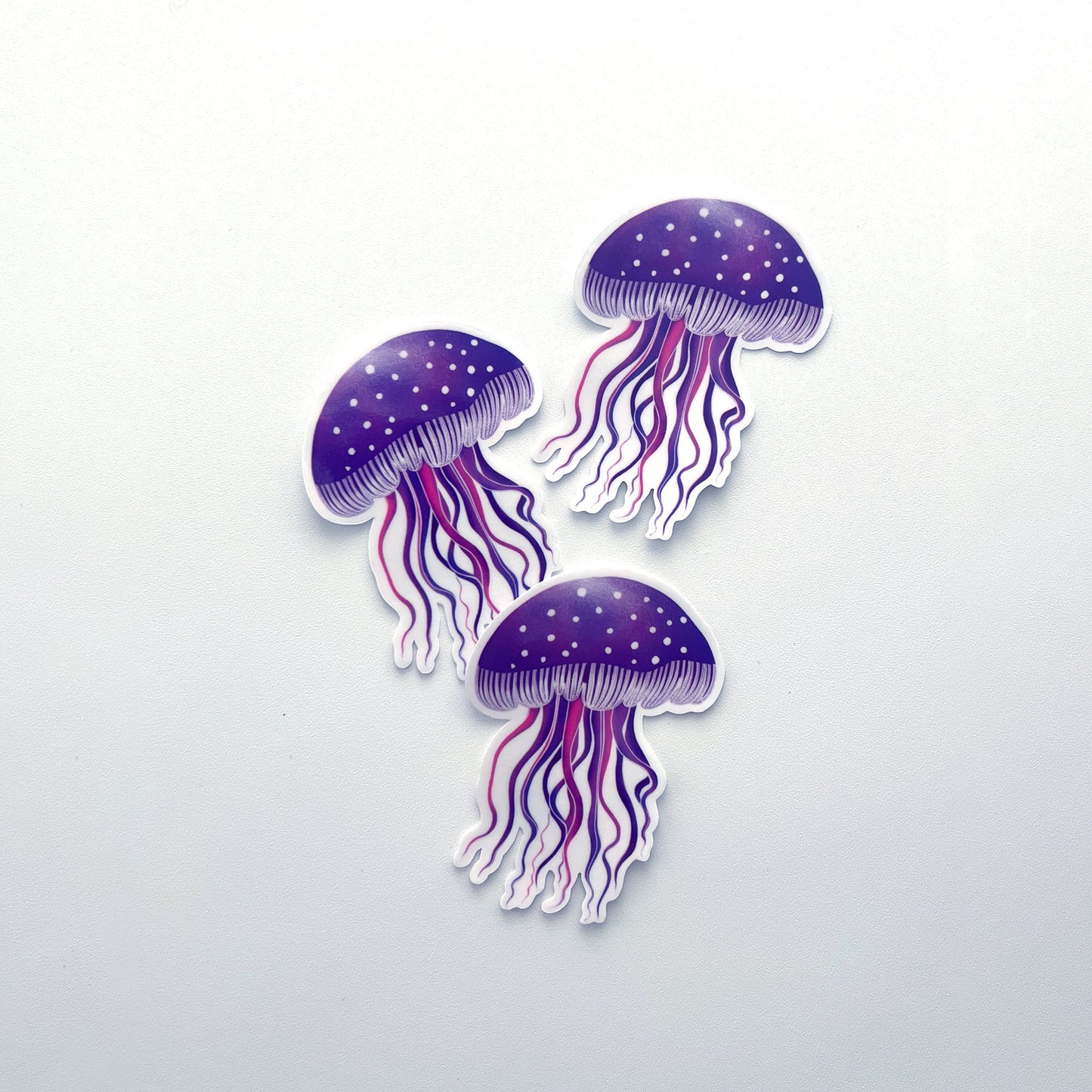 Twilight Tentacle Clear Jellyfish Sticker