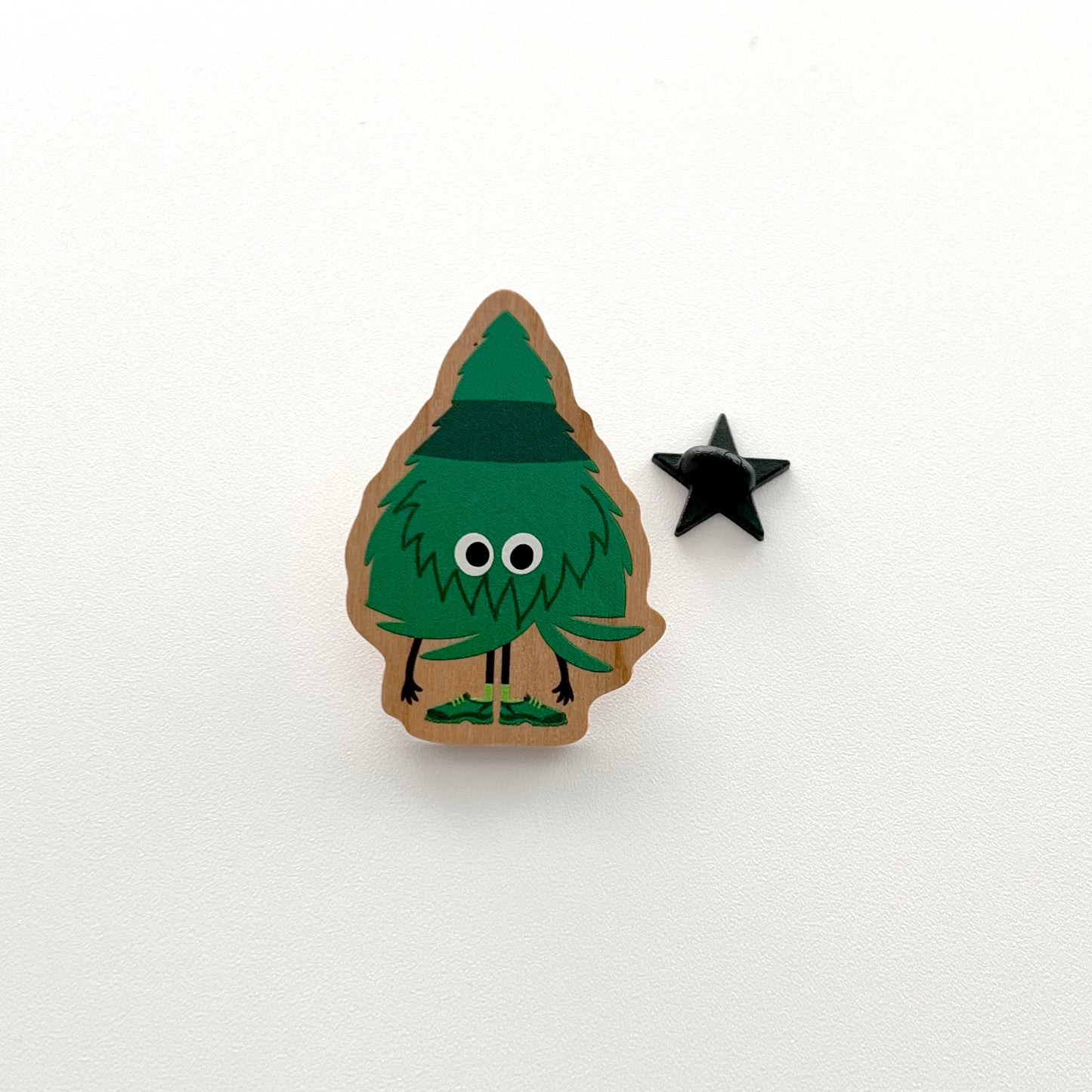 Woody, Forest Creature Wooden Pin