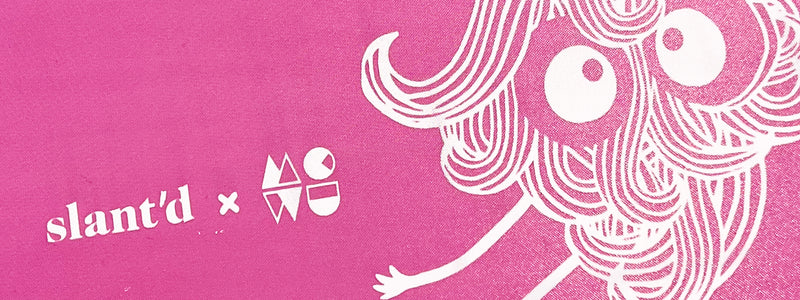 McWu x Slant'd pocket notebook featuring Bo, an original creature designed for the collaboration